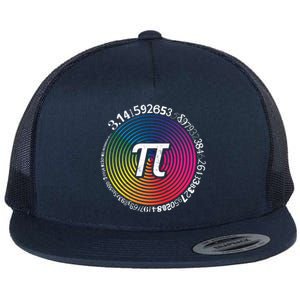 Hypnotic Spectrum Pi Math Science Geek 3 14 Pi Day Gift Flat Bill Trucker Hat