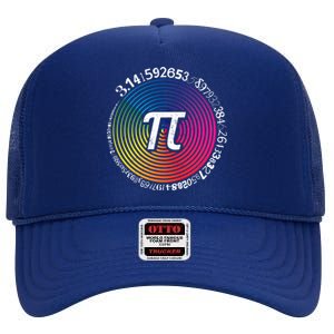 Hypnotic Spectrum Pi Math Science Geek 3 14 Pi Day Gift High Crown Mesh Back Trucker Hat