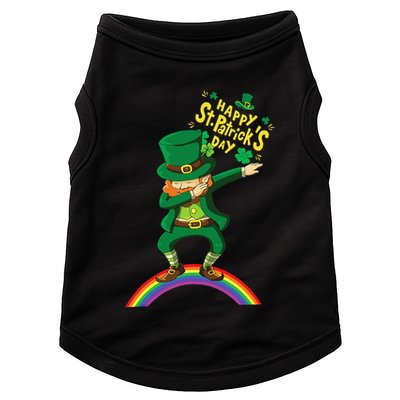 Happy Saint Patrick's Day Leprechaun Dab Rainbow Doggie Tank