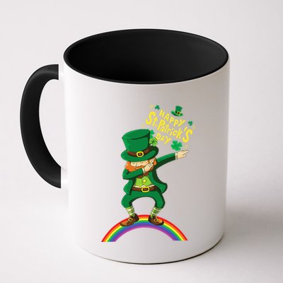 Happy Saint Patrick's Day Leprechaun Dab Rainbow Mug
