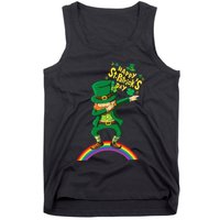 Happy Saint Patrick's Day Leprechaun Dab Rainbow Tank Top