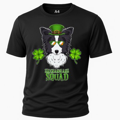 Happy St. Patricks Day Border Collie Shenanigans apparel Cooling Performance Crew T-Shirt