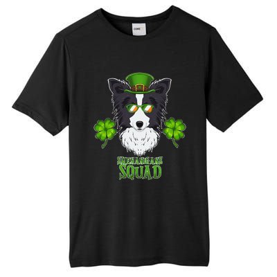 Happy St. Patricks Day Border Collie Shenanigans apparel Tall Fusion ChromaSoft Performance T-Shirt