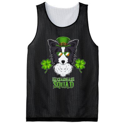 Happy St. Patricks Day Border Collie Shenanigans apparel Mesh Reversible Basketball Jersey Tank