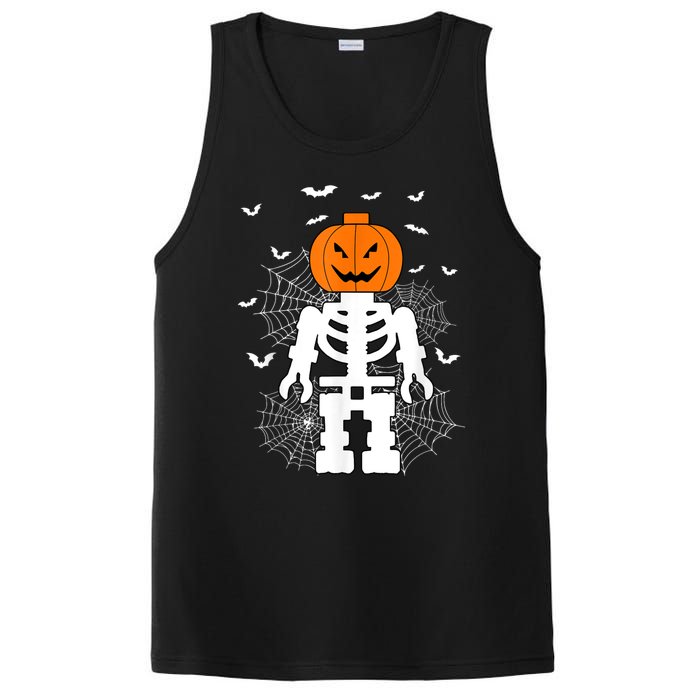 Halloween Skeleton Pumpkin Master Builder Block Building PosiCharge Competitor Tank