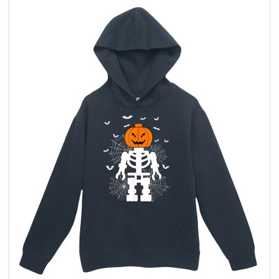 Halloween Skeleton Pumpkin Master Builder Block Building Urban Pullover Hoodie