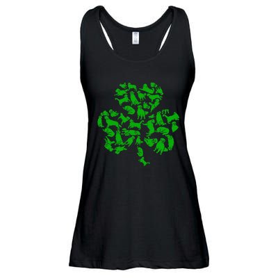 happy St. Patricks Day Golden Retriever Shenanigans apparel Ladies Essential Flowy Tank