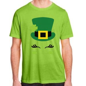 Happy Saint Patrick's Day Irish Face Lucky Charm Paddy's Day Cute Adult ChromaSoft Performance T-Shirt