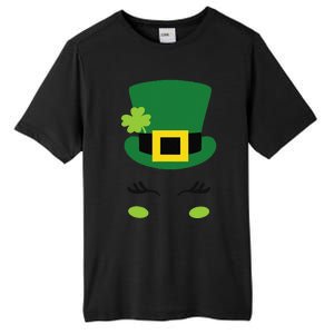 Happy Saint Patrick's Day Irish Face Lucky Charm Paddy's Day Cute Tall Fusion ChromaSoft Performance T-Shirt