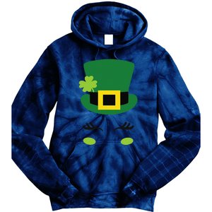 Happy Saint Patrick's Day Irish Face Lucky Charm Paddy's Day Cute Tie Dye Hoodie