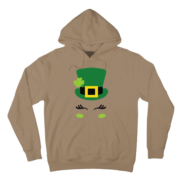 Happy Saint Patrick's Day Irish Face Lucky Charm Paddy's Day Cute Hoodie