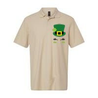 Happy Saint Patrick's Day Irish Face Lucky Charm Paddy's Day Cute Softstyle Adult Sport Polo