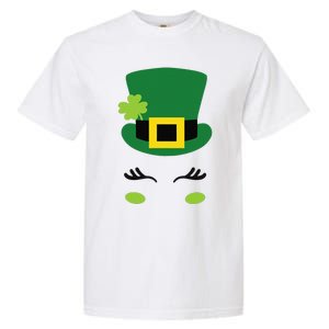 Happy Saint Patrick's Day Irish Face Lucky Charm Paddy's Day Cute Garment-Dyed Heavyweight T-Shirt