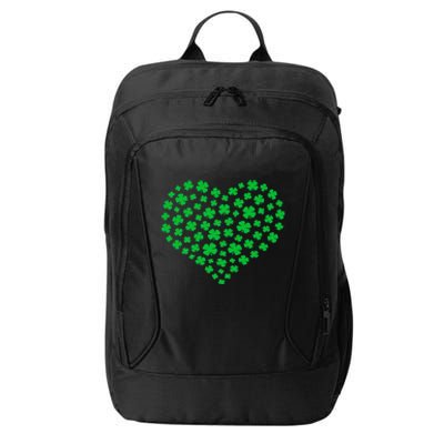 Heart St Patricks Day Shamrock Irish City Backpack