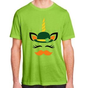 Happy Saint Patrick's Day Irish Face Lucky Charm Paddy's Day Love Adult ChromaSoft Performance T-Shirt