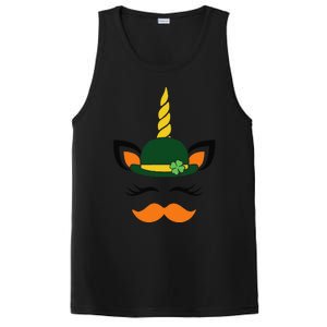 Happy Saint Patrick's Day Irish Face Lucky Charm Paddy's Day Love PosiCharge Competitor Tank