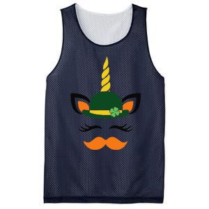 Happy Saint Patrick's Day Irish Face Lucky Charm Paddy's Day Love Mesh Reversible Basketball Jersey Tank