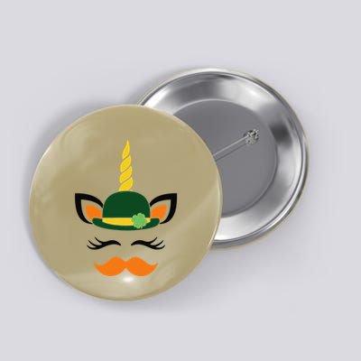 Happy Saint Patrick's Day Irish Face Lucky Charm Paddy's Day Love Button