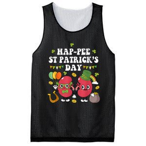 Happee St Patricks Day Kidneys Shamrock Urology Nurse Mesh Reversible Basketball Jersey Tank