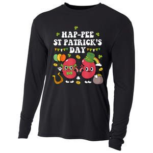 Happee St Patricks Day Kidneys Shamrock Urology Nurse Cooling Performance Long Sleeve Crew