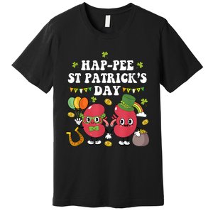 Happee St Patricks Day Kidneys Shamrock Urology Nurse Premium T-Shirt