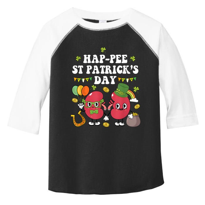 Happee St Patricks Day Kidneys Shamrock Urology Nurse Toddler Fine Jersey T-Shirt