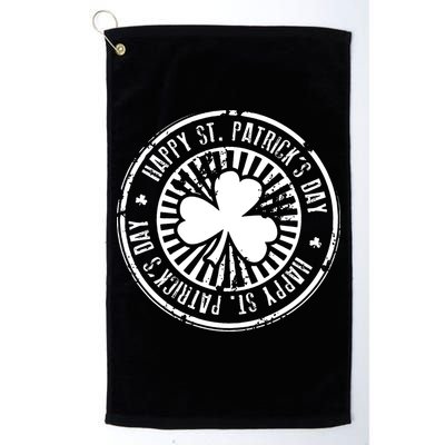 Happy St Patrick's Day Logo Golf Towel