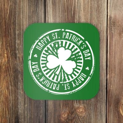 Happy St Patrick's Day Logo Coaster