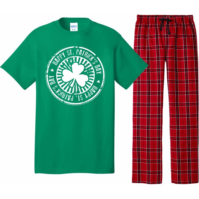 Happy St Patrick's Day Logo Pajama Set