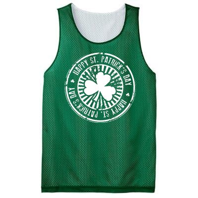 Happy St Patrick's Day Logo Mesh Reversible Basketball Jersey Tank