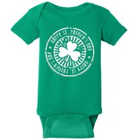 Happy St Patrick's Day Logo Baby Bodysuit