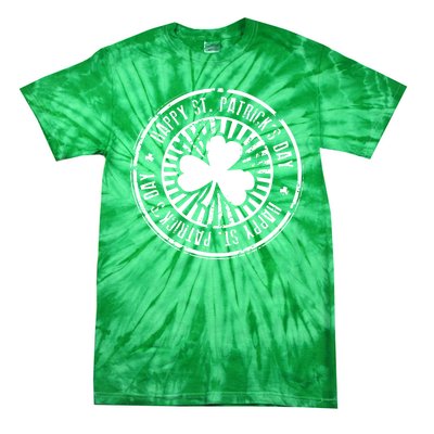 Happy St Patrick's Day Logo Tie-Dye T-Shirt