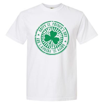 Happy St Patrick's Day Logo Garment-Dyed Heavyweight T-Shirt