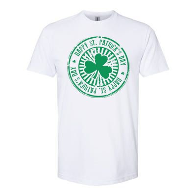 Happy St Patrick's Day Logo Softstyle CVC T-Shirt