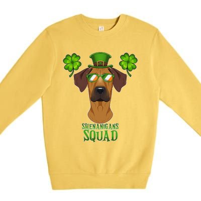 happy St. Patricks Day Rottweiler Shenanigans apparel Premium Crewneck Sweatshirt