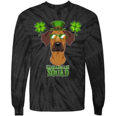 happy St. Patricks Day Rottweiler Shenanigans apparel Tie-Dye Long Sleeve Shirt