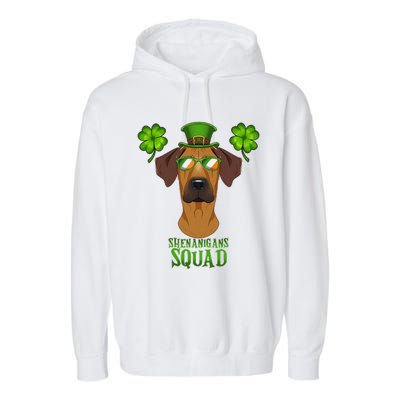 happy St. Patricks Day Rottweiler Shenanigans apparel Garment-Dyed Fleece Hoodie