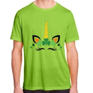 Happy Saint Patrick's Day Irish Face Lucky Charm Paddy's Day Adult ChromaSoft Performance T-Shirt