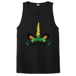 Happy Saint Patrick's Day Irish Face Lucky Charm Paddy's Day PosiCharge Competitor Tank