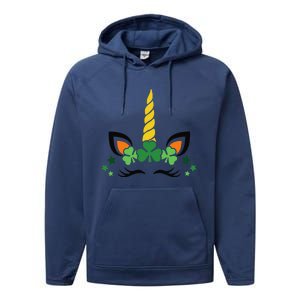 Happy Saint Patrick's Day Irish Face Lucky Charm Paddy's Day Performance Fleece Hoodie