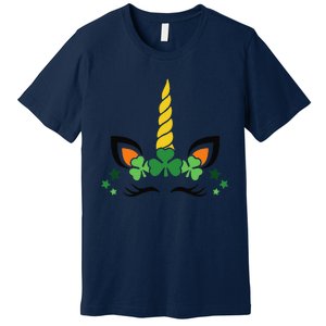 Happy Saint Patrick's Day Irish Face Lucky Charm Paddy's Day Premium T-Shirt