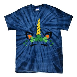 Happy Saint Patrick's Day Irish Face Lucky Charm Paddy's Day Tie-Dye T-Shirt