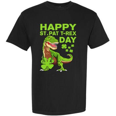 Happy St Pat Trex Day Dino St Patricks Day Garment-Dyed Heavyweight T-Shirt