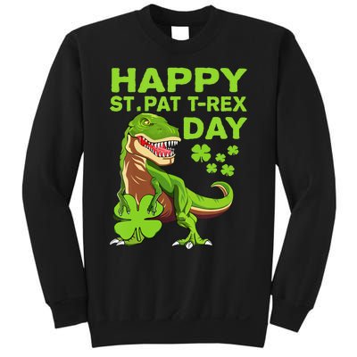 Happy St Pat Trex Day Dino St Patricks Day Sweatshirt