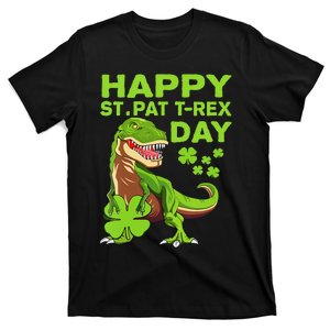 Happy St Pat Trex Day Dino St Patricks Day T-Shirt