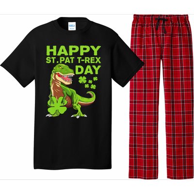 Happy St Pat Trex Day Dino St Patricks Day Pajama Set