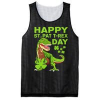 Happy St Pat Trex Day Dino St Patricks Day Mesh Reversible Basketball Jersey Tank