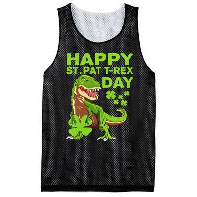 Happy St Pat Trex Day Dino St Patricks Day Mesh Reversible Basketball Jersey Tank