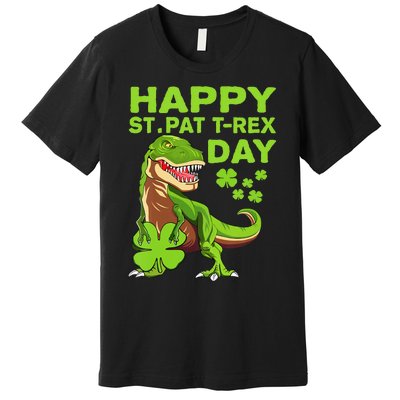 Happy St Pat Trex Day Dino St Patricks Day Premium T-Shirt