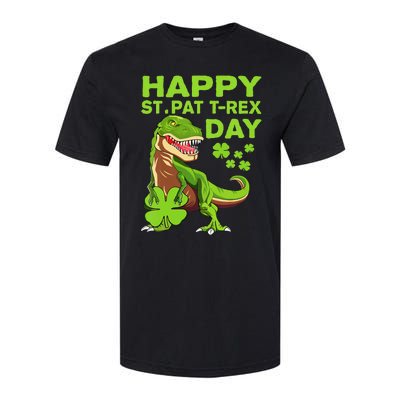 Happy St Pat Trex Day Dino St Patricks Day Softstyle CVC T-Shirt